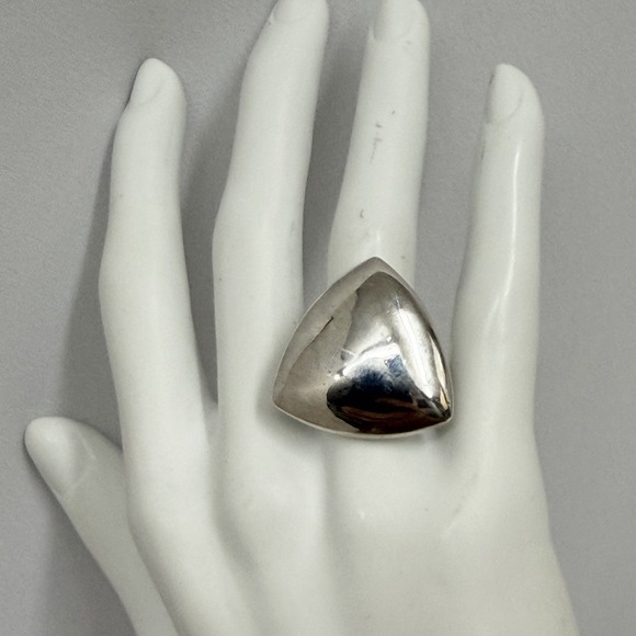 Prime Art & Jewel Jewelry - Sterling PAJ Prime Art & Jewel Ring Modernist Triangle Design 9 Grams Size 7 1/4